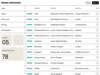 Design Jobs Board screenshot preview