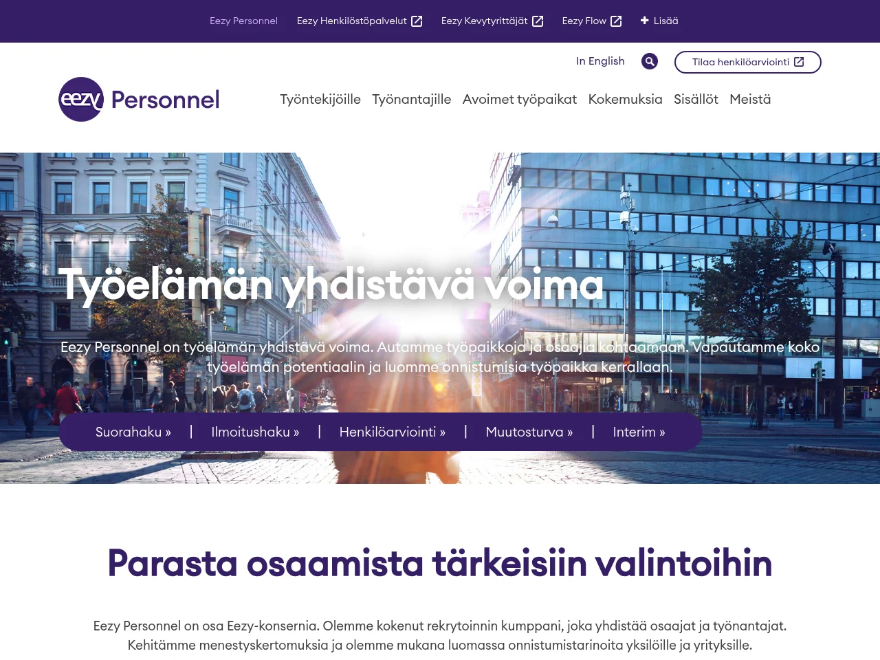 Eezy Personnel screenshot Eezy Personnel website screenshot