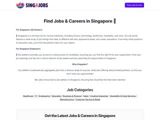 Singajobs screenshot preview Singajobs screenshot preview