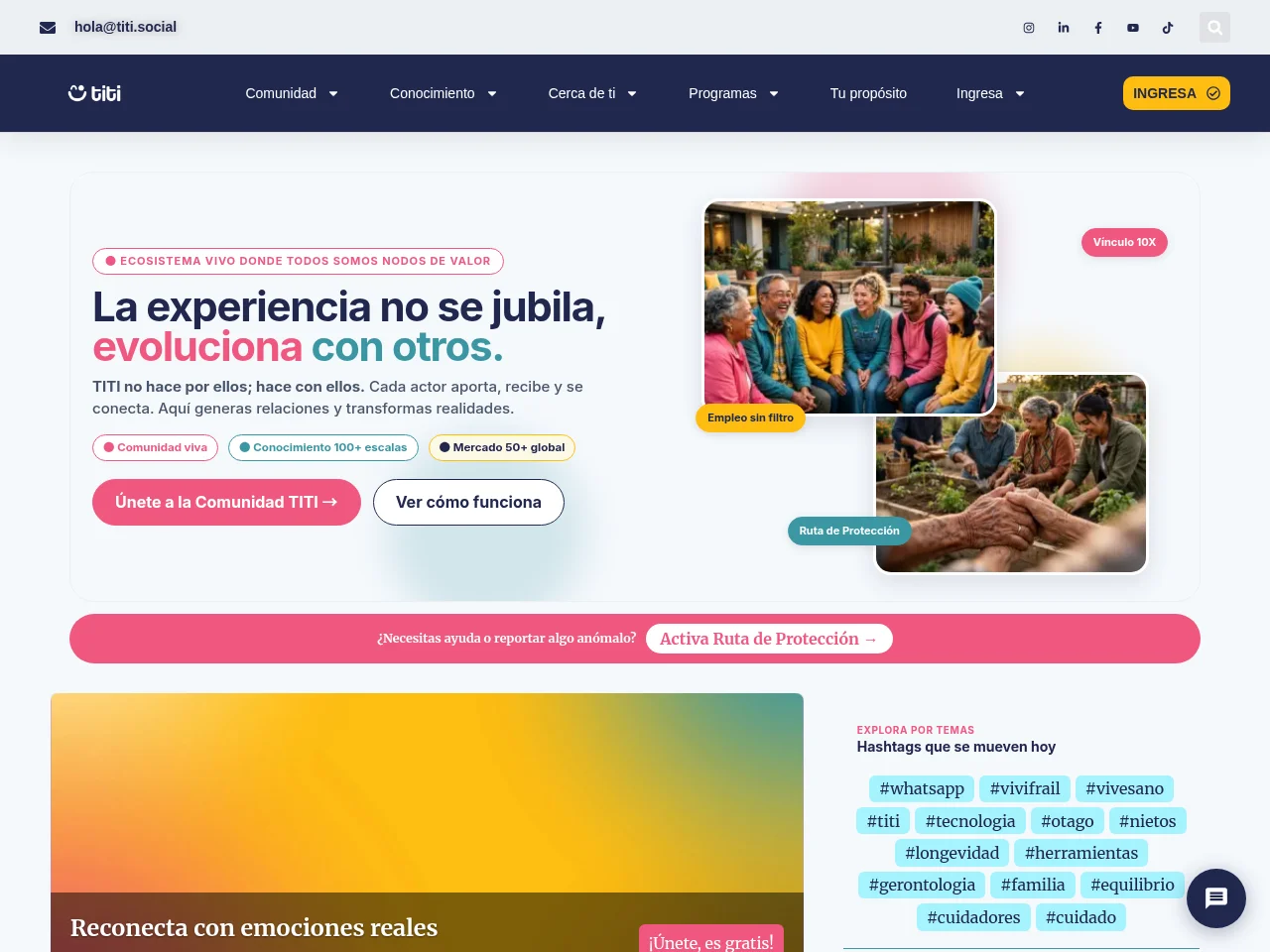 TITI website screenshot