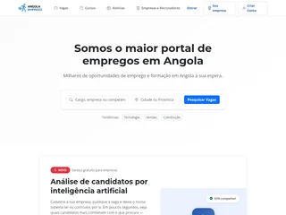 Angola Emprego platform preview