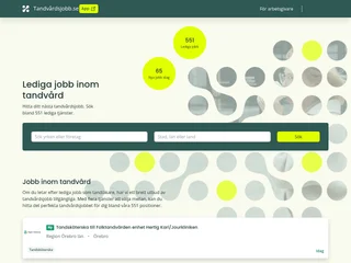 Tandvårdsjobb platform preview