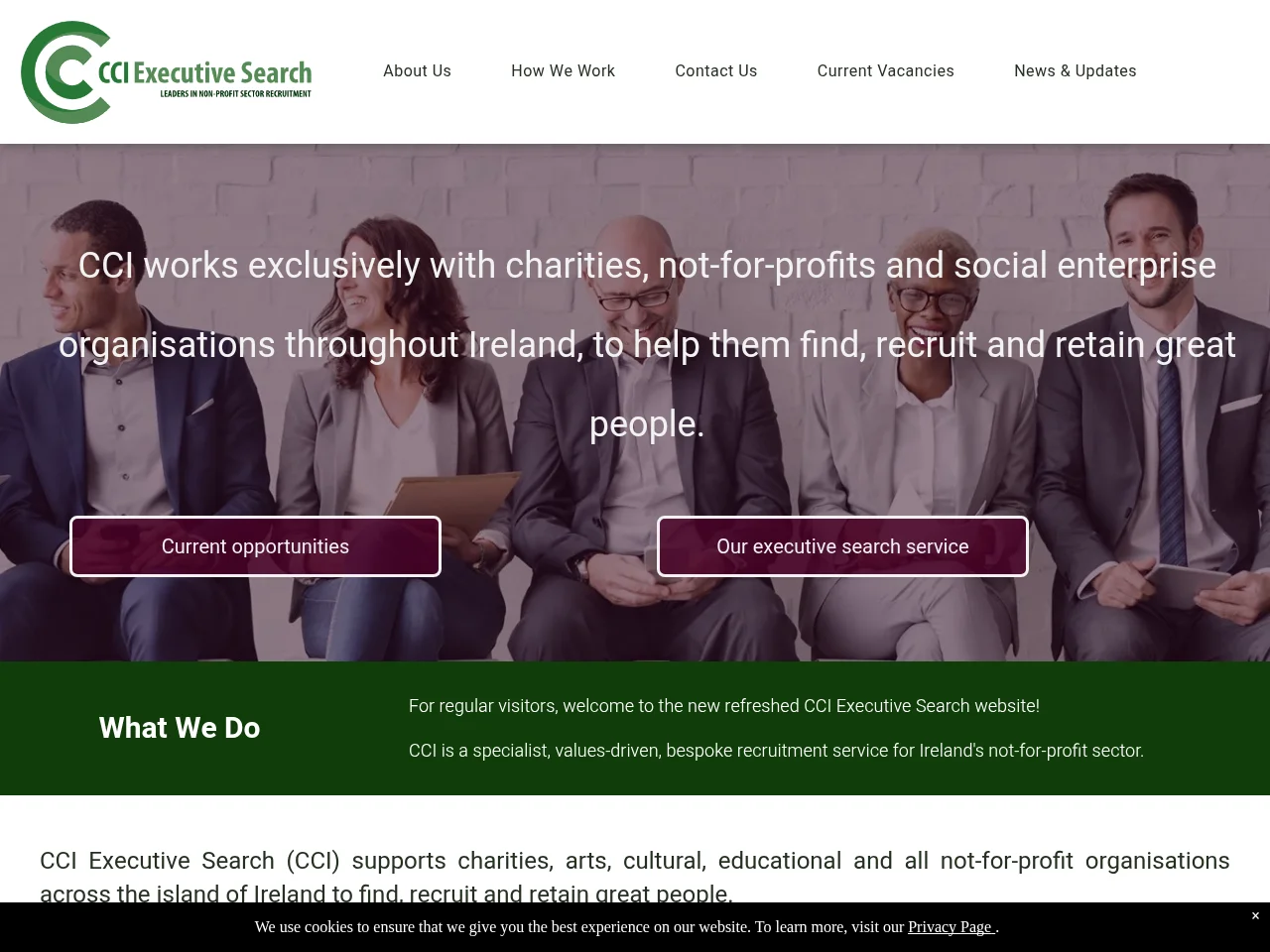 CCI Executive Search screenshot CCI Executive Search website screenshot