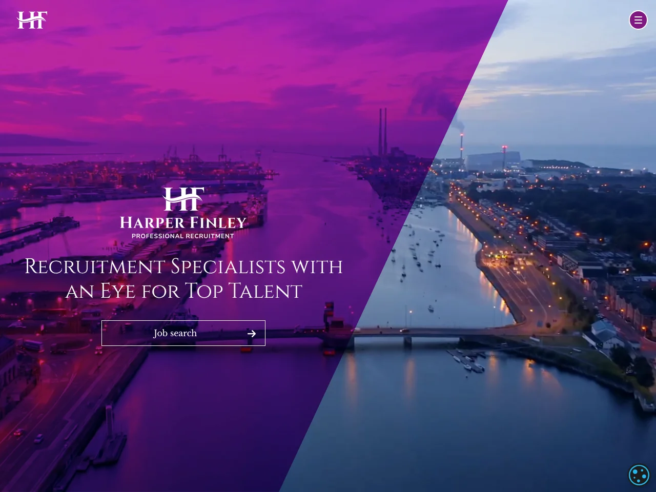 Harper Finley Recruitment website screenshot