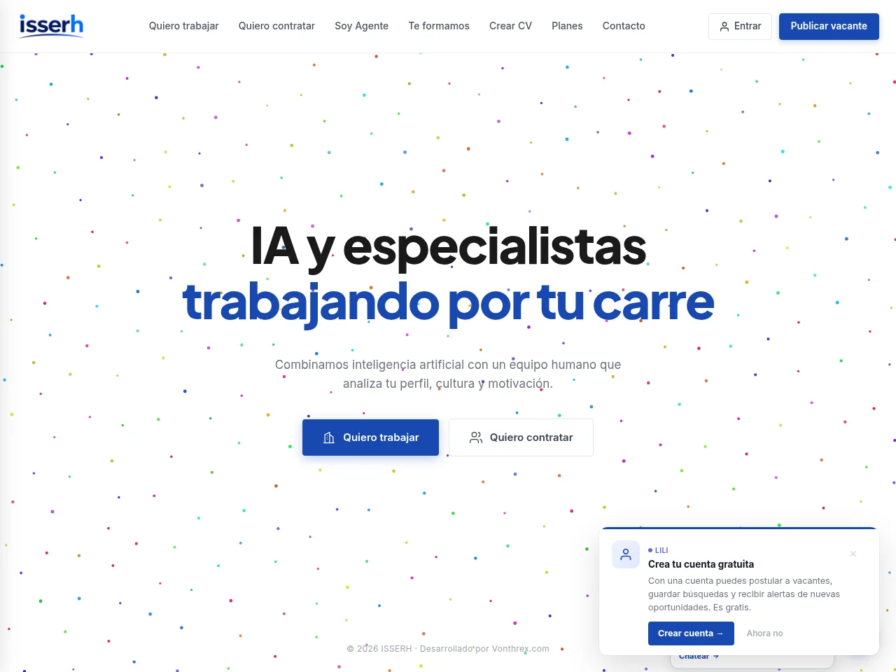 ISSERH website screenshot