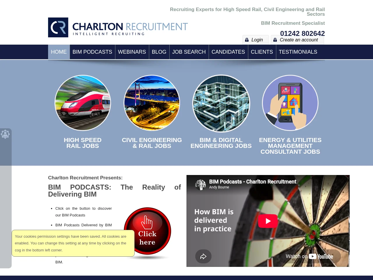 Charlton Recruitment website screenshot