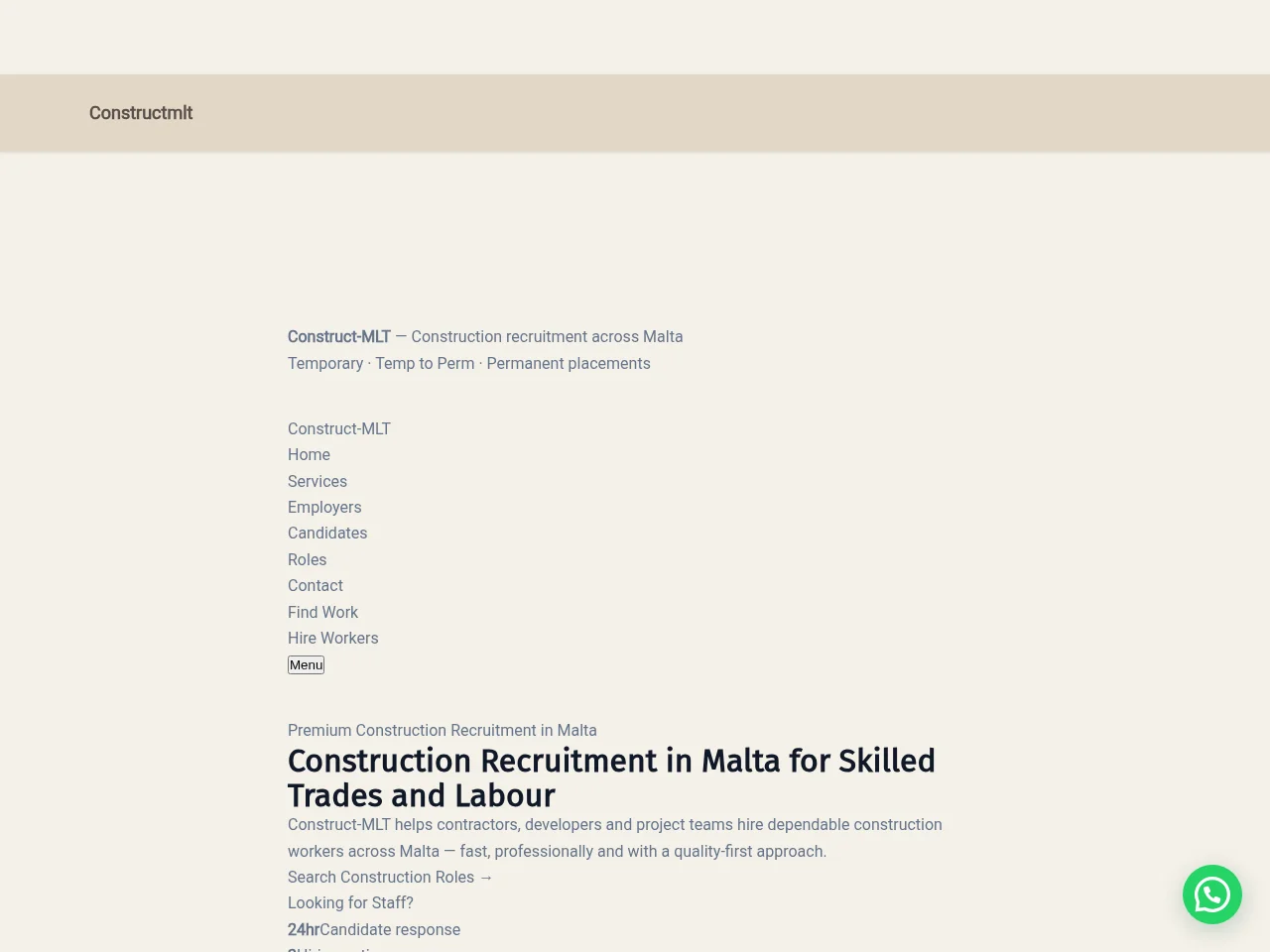 Construct-MLT website screenshot
