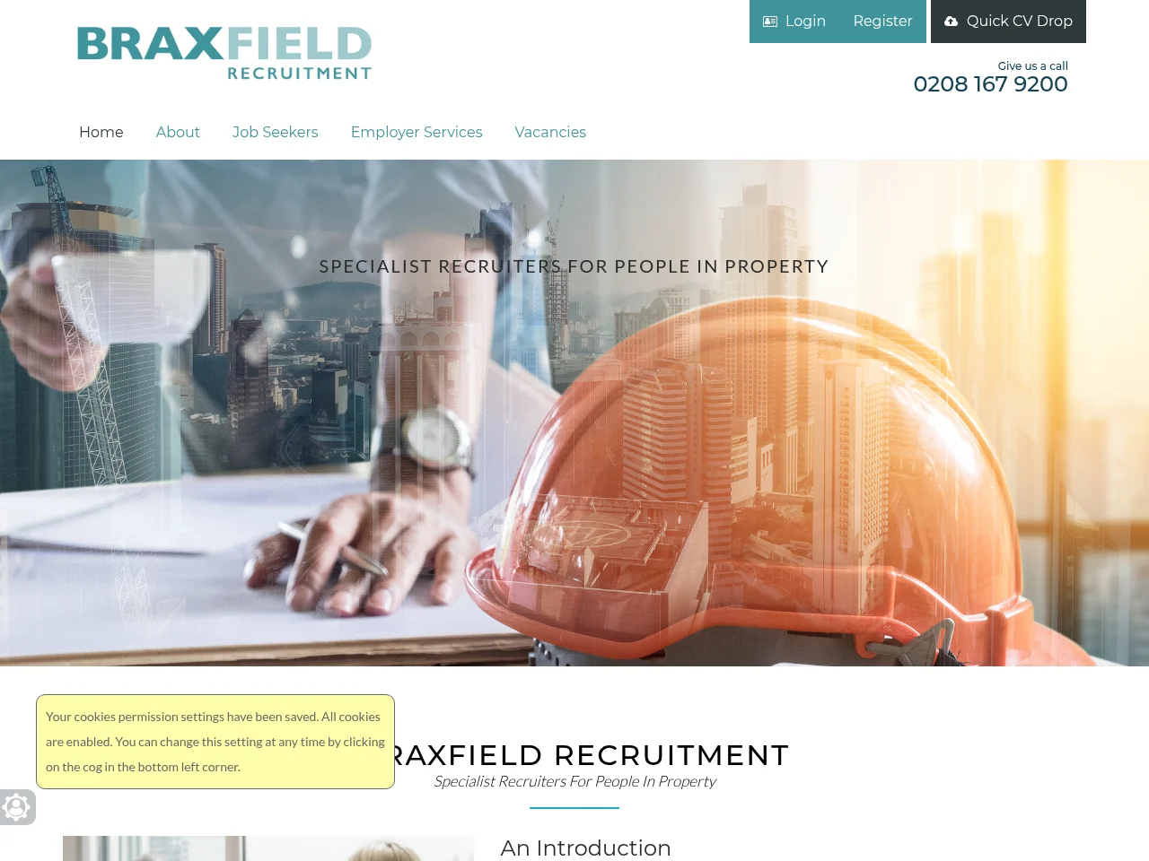 Braxfield Recruitment screenshot Braxfield Recruitment website screenshot