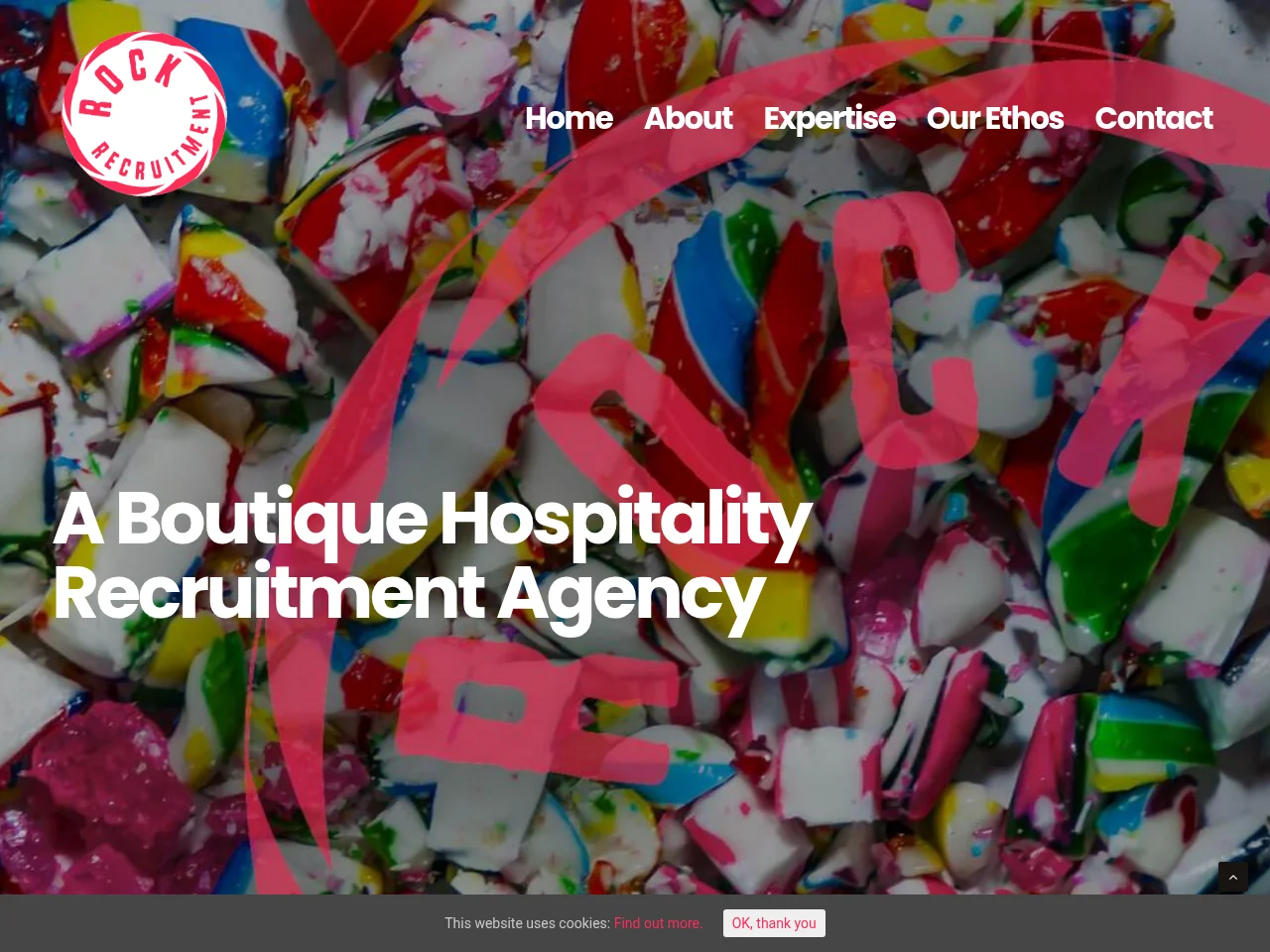Rock Recruitment website screenshot