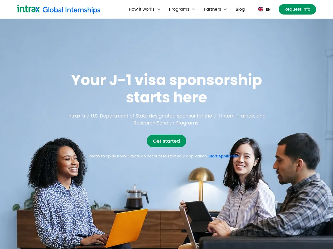 Intrax Global Internships screenshot Intrax Global Internships website screenshot