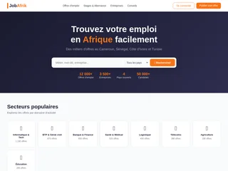 JobAfrik platform preview JobAfrik platform preview