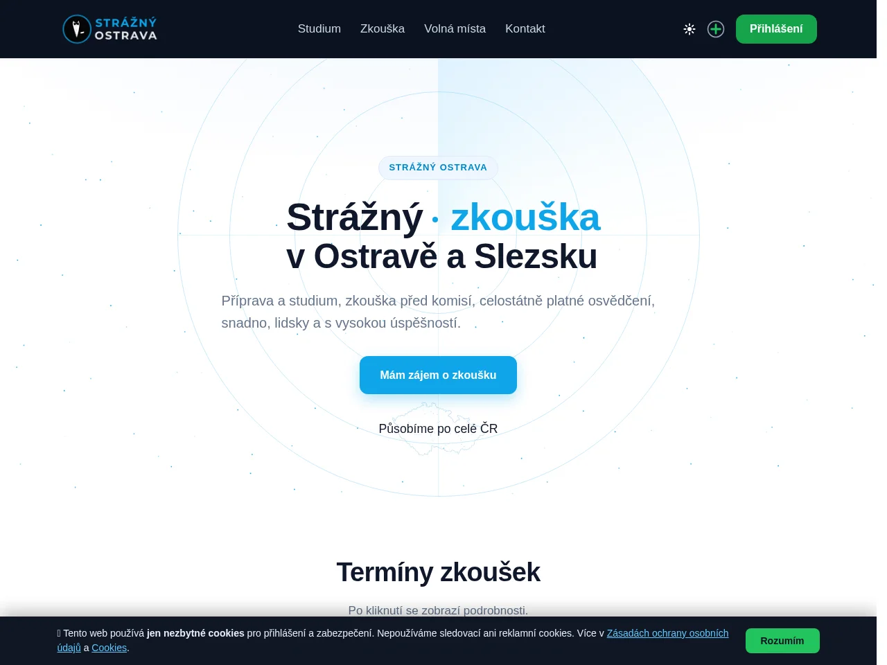 Strážný Ostrava screenshot Strážný Ostrava website screenshot