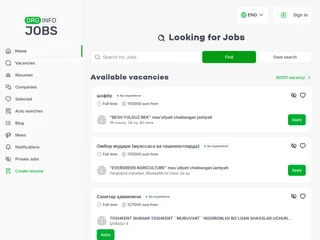 Orginfo Jobs screenshot preview