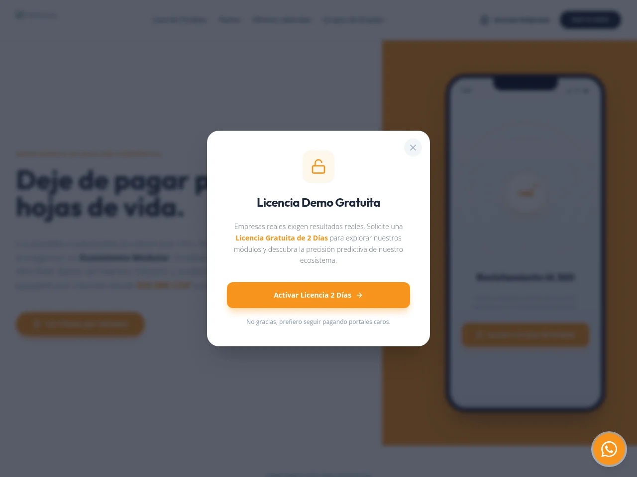 CVEfectiva website screenshot