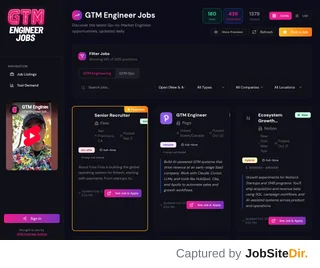 GTM Engineer Jobs screenshot preview