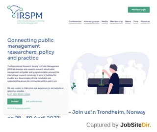 International Research Society for Public Management screenshot preview