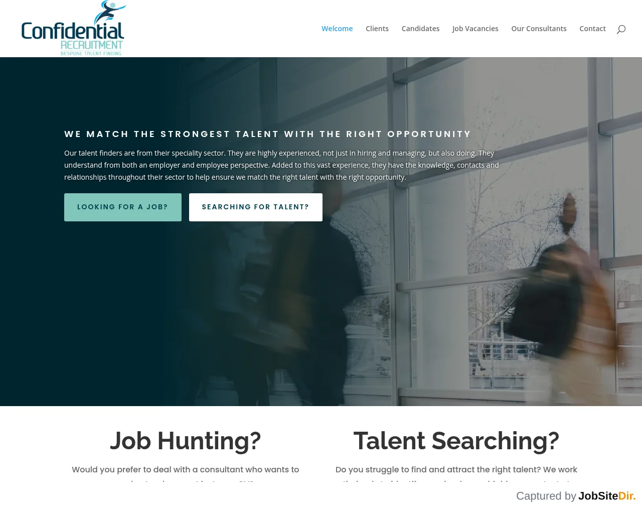 Confidential Recruitment screenshot Confidential Recruitment website screenshot
