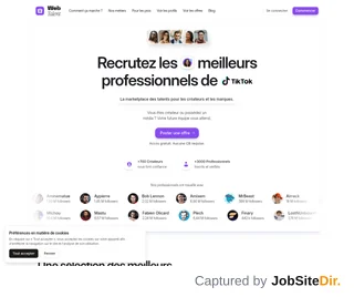 WebTalent screenshot preview