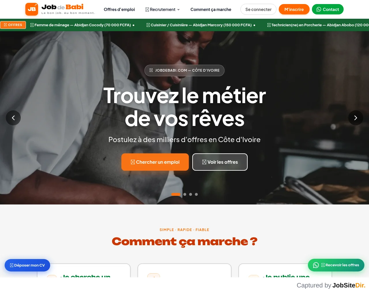 Job de Babi website screenshot
