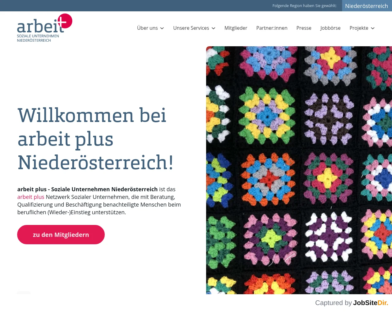 arbeit plus Niederösterreich screenshot arbeit plus Niederösterreich website screenshot