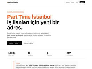 Part Time İstanbul platform preview