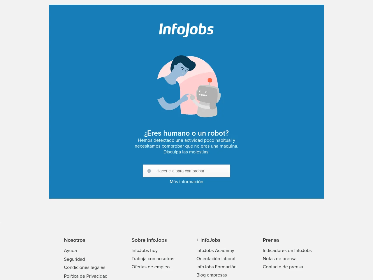 InfoJobs website screenshot