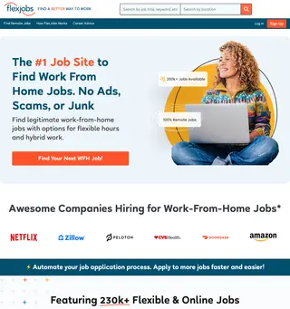 FlexJobs screenshot preview