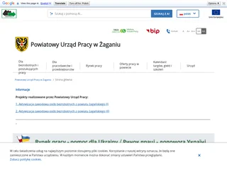 Powiatowy Urząd Pracy w Żaganiu platform preview