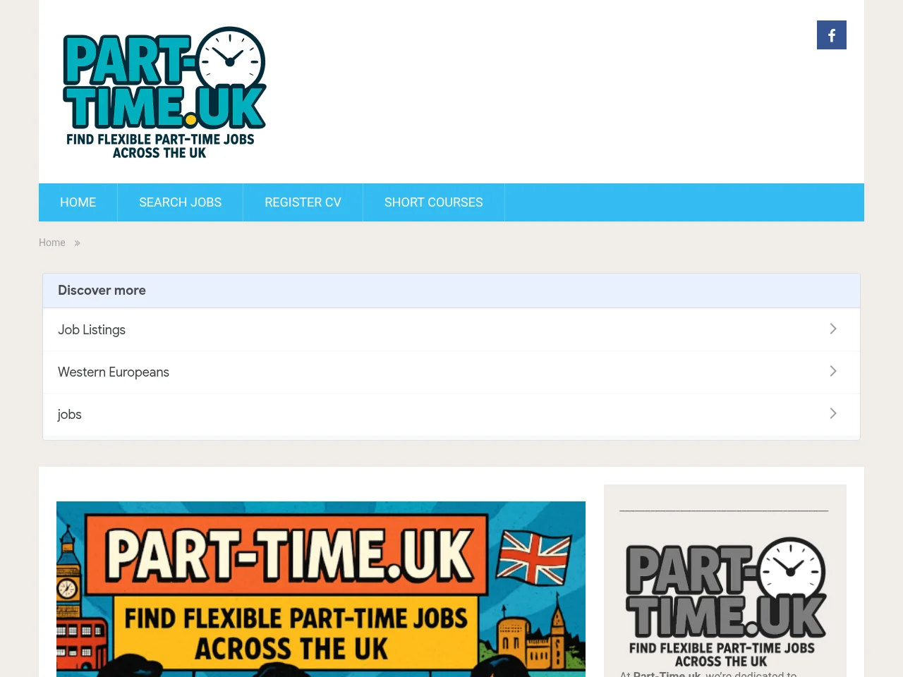 Part-Time website screenshot