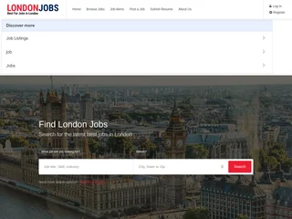 London Jobs UK platform preview