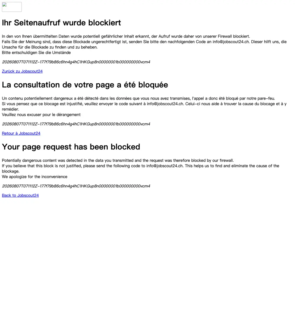 Jobscout24 website screenshot