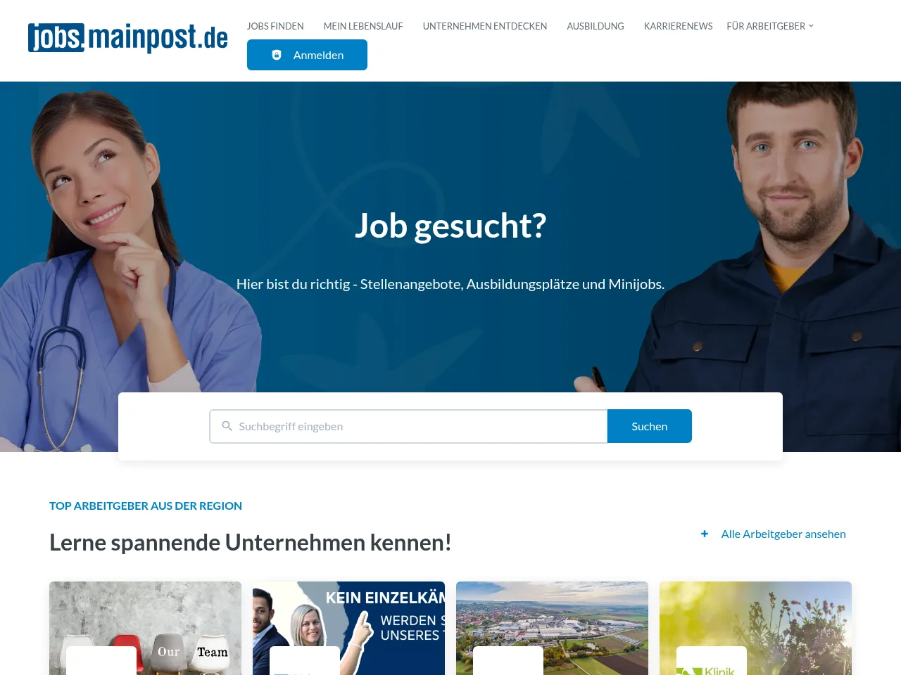 jobs website screenshot