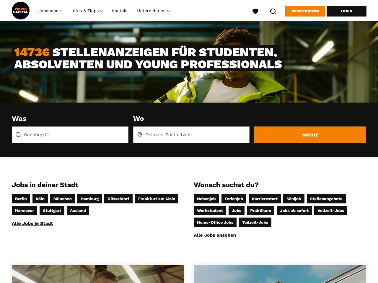 YoungCapital website screenshot