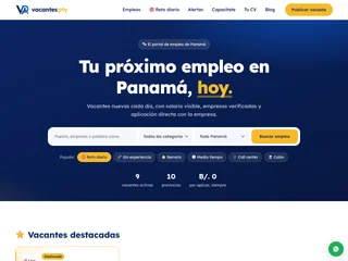 Vacantes Hoy PTY platform preview