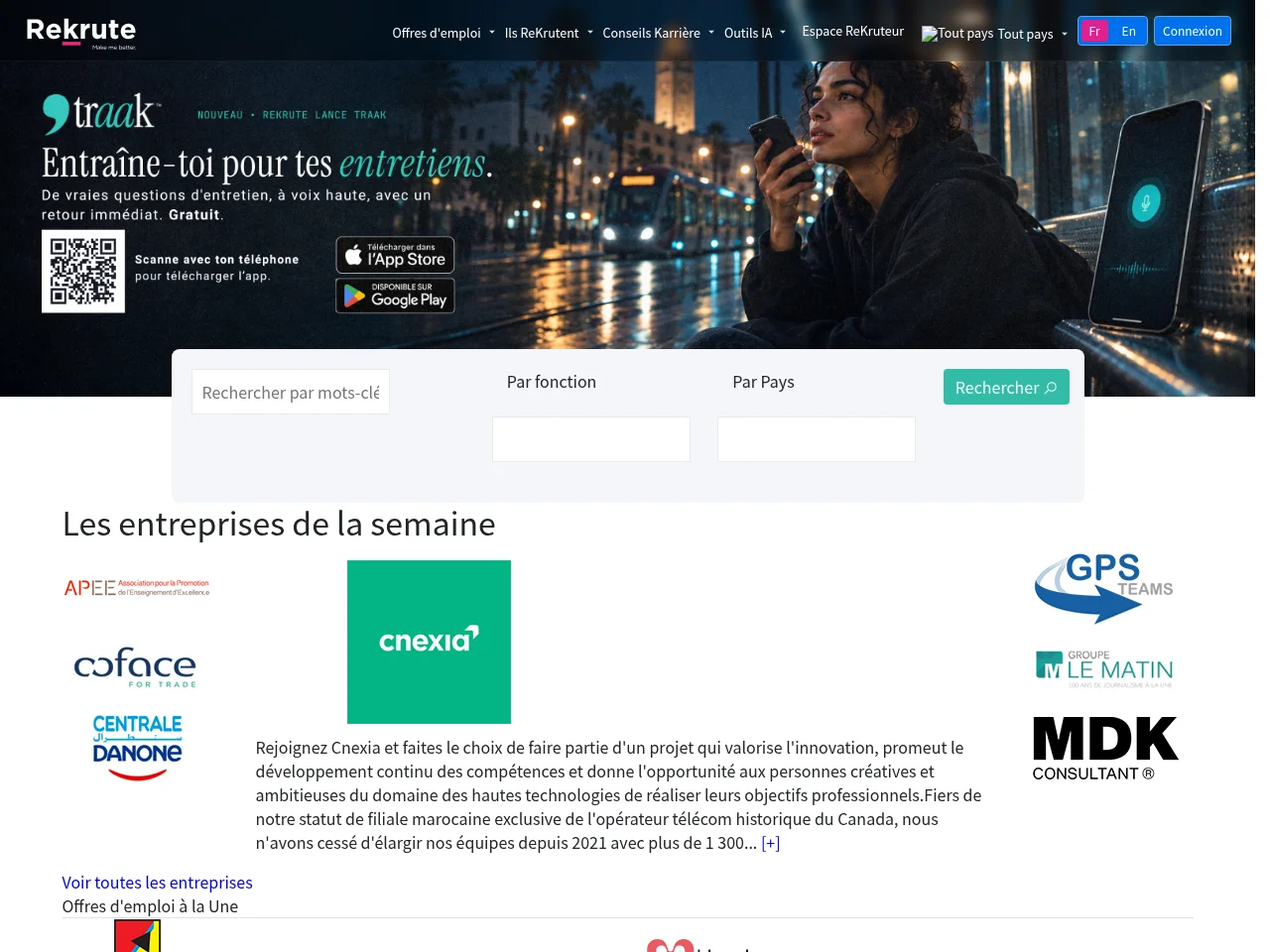 ReKrute website screenshot
