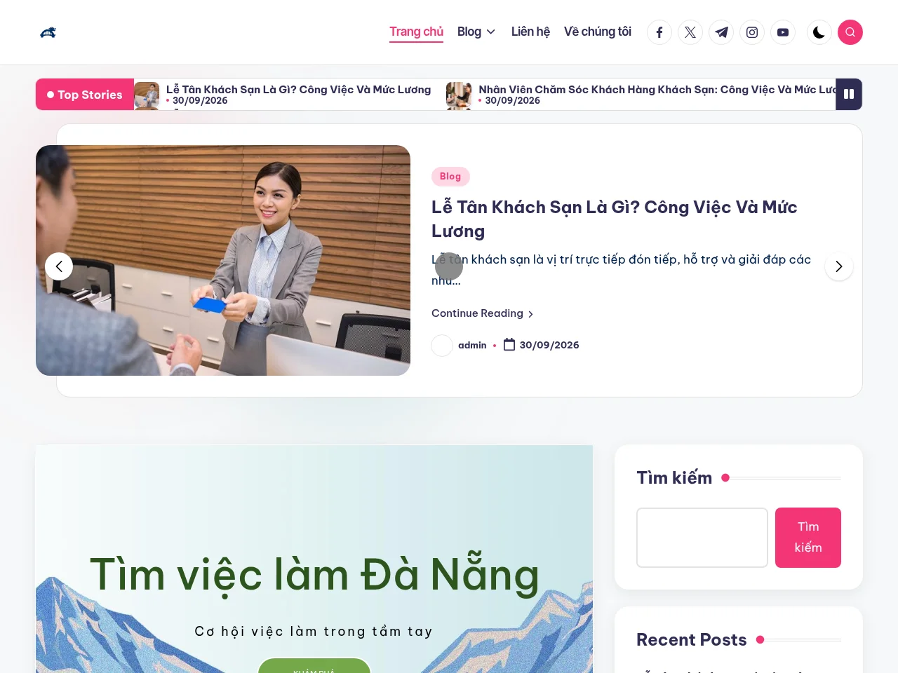 Tìm Việc Làm Đà Nẵng website screenshot