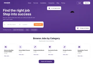 Aayojob platform preview