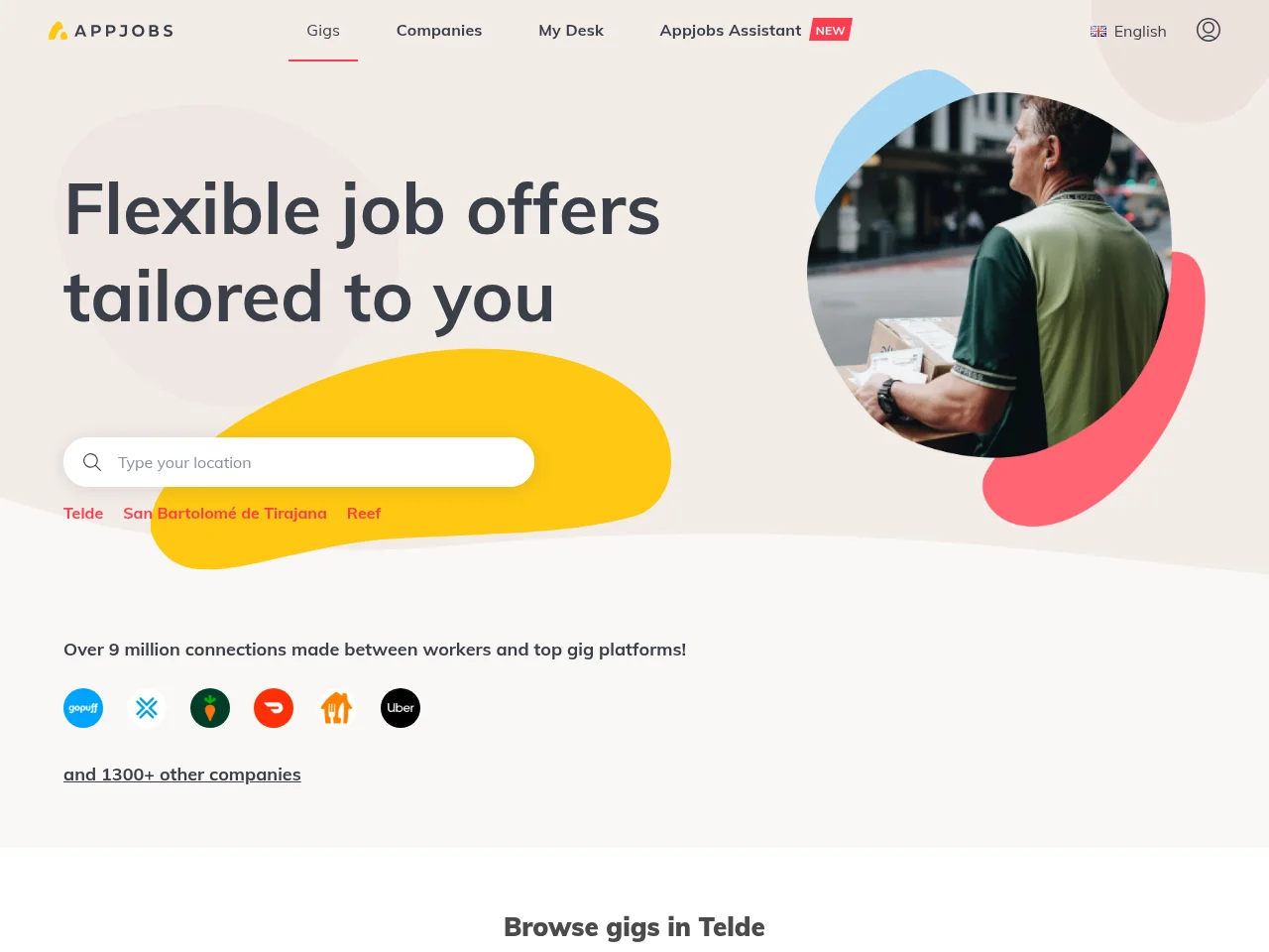 Appjobs website screenshot