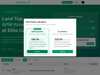 APM Career platform preview