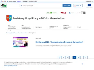 Powiatowy Urząd Pracy w Mińsku Mazowieckim platform preview