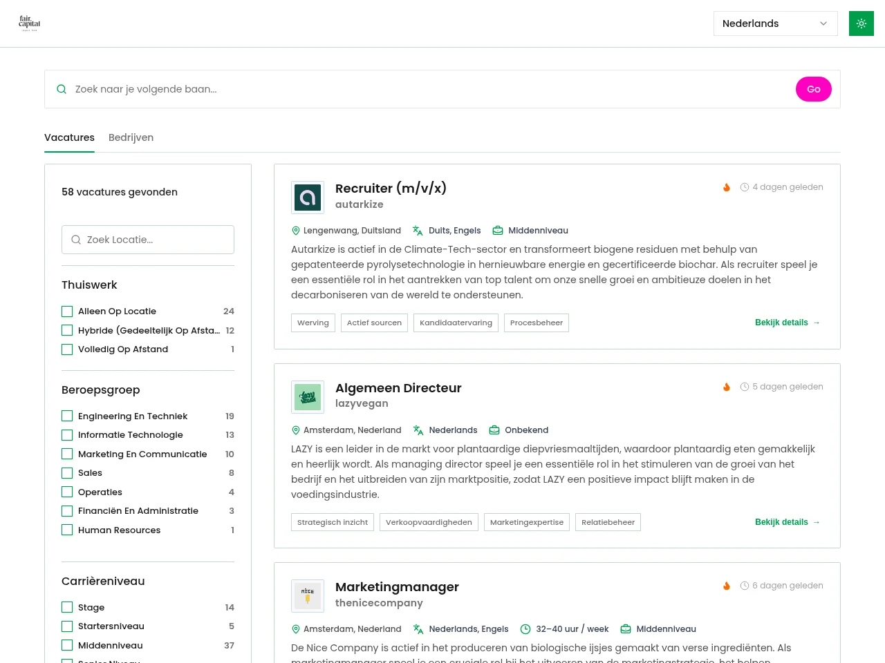 hulp website screenshot