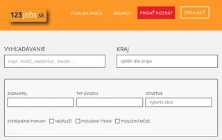 123jobs.sk screenshot preview