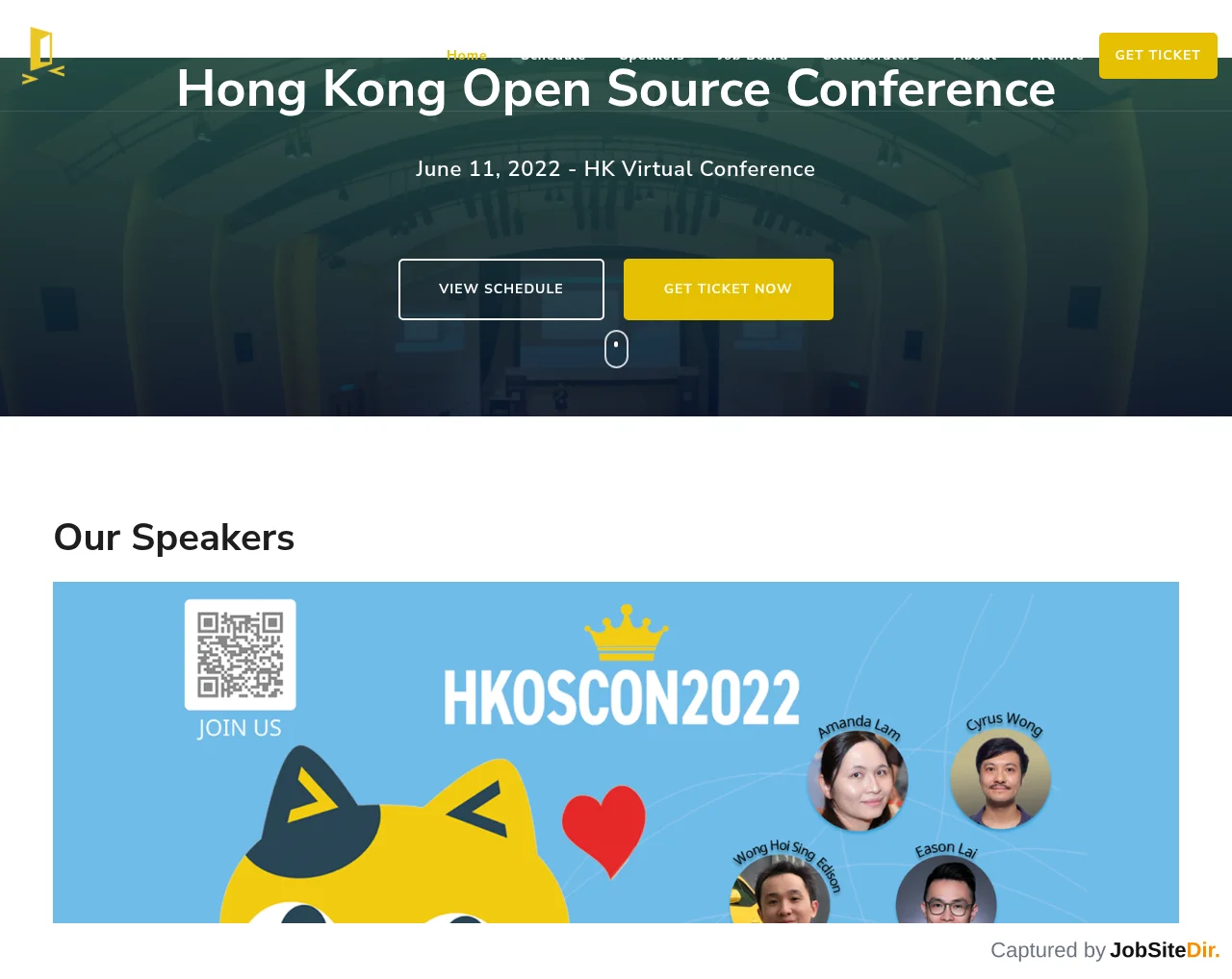 Hong Kong Open Source Conference 2022 screenshot Hong Kong Open Source Conference 2022 website screenshot