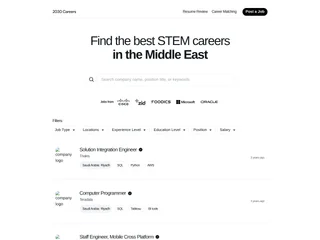 2030 Careers screenshot preview