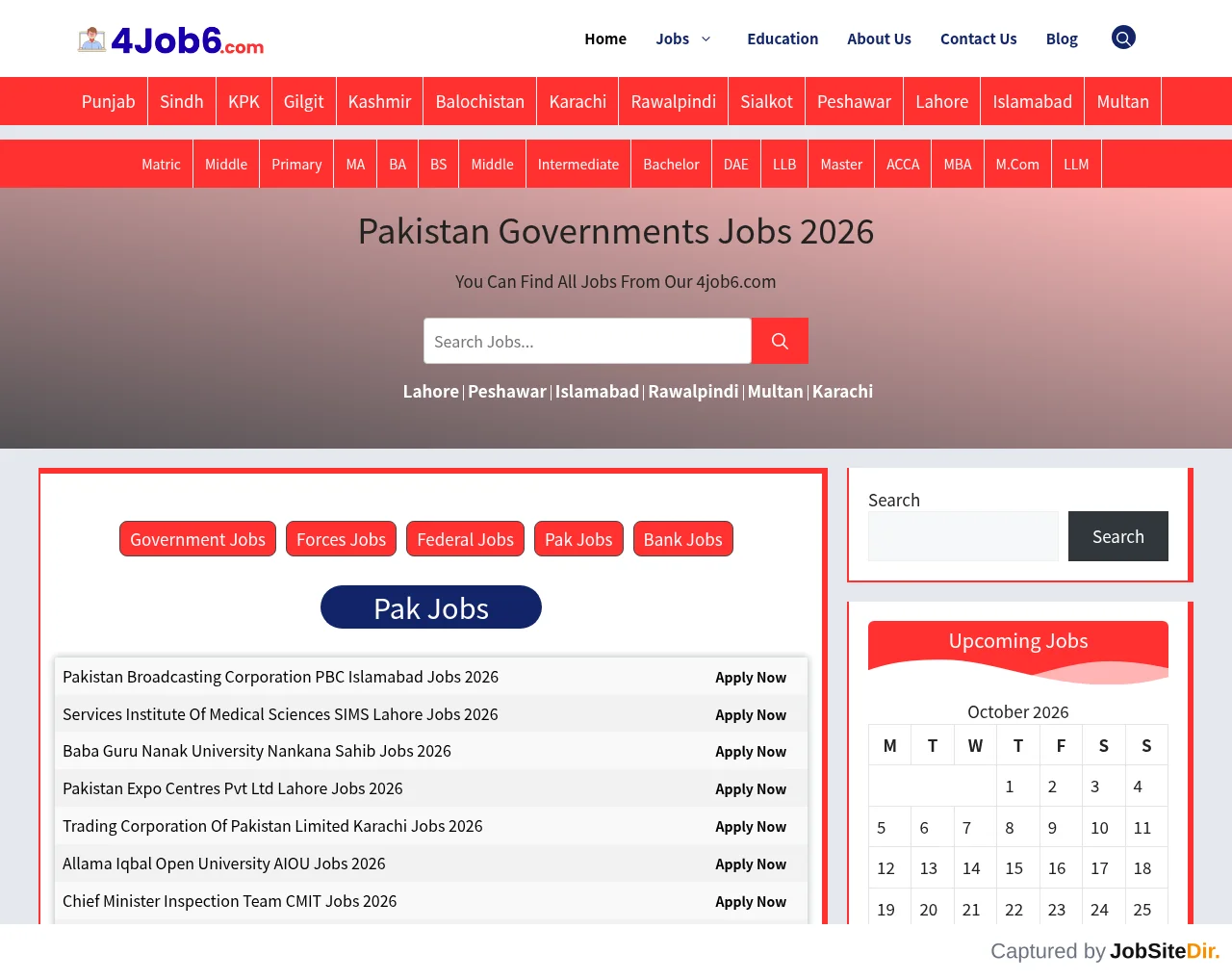 4job6.com website screenshot