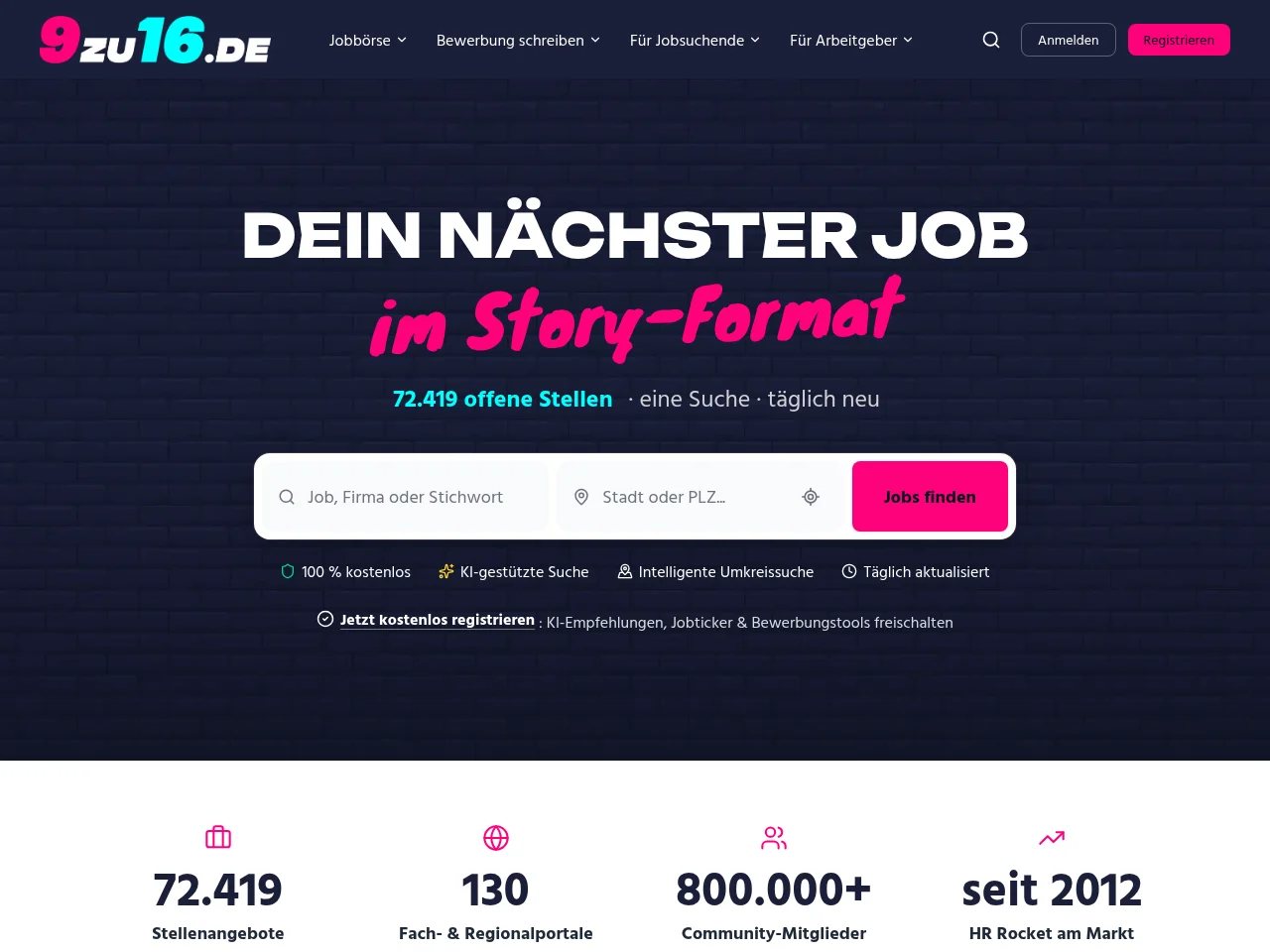 9zu16.de screenshot 9zu16.de website screenshot
