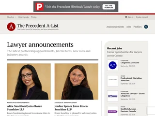 The Precedent A-List screenshot preview