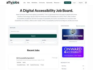 A11yJobs screenshot preview