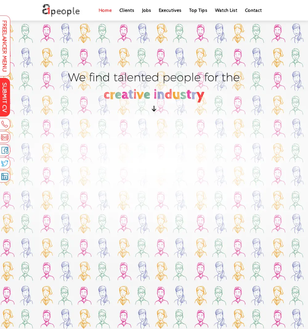 A1 People job board platform screenshot showing job search interface
