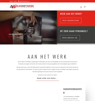Aan het werk Uitzendburo platform preview